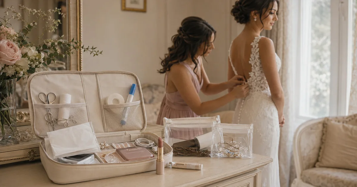 The Ultimate Wedding Day Emergency Kit Checklist - featured wedding planning tips
